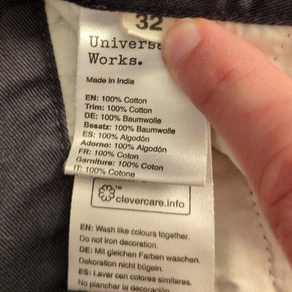 Universal Works Aston Navy Twill Chino - Picture 3 of 5